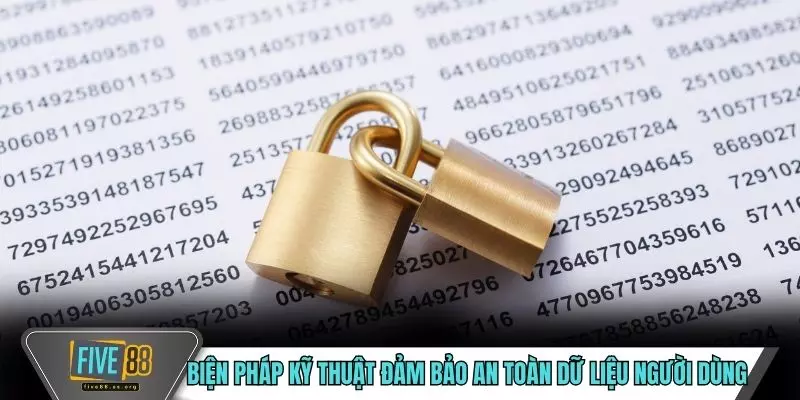 Biện pháp kỹ thuật đảm bảo an toàn dữ liệu người dùng