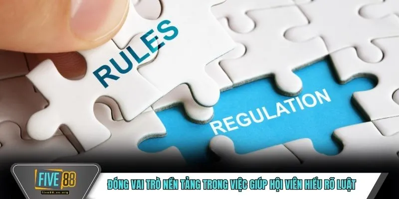 Đóng vai trò nền tảng trong việc giúp hội viên hiểu rõ luật 